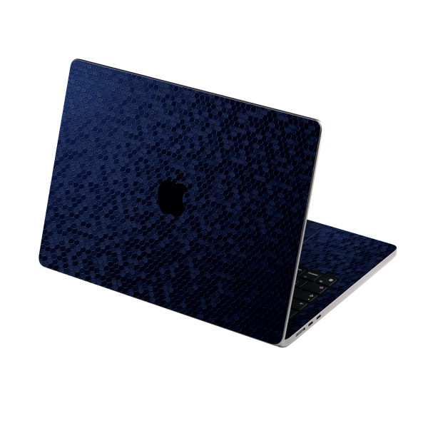 MacBook AIR 13.6  (2022 2024) LUXURIA Navy Blue HONEYCOMB 3D TEXTURED Skin Online Sale