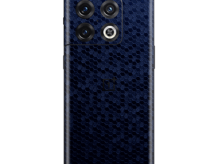 OnePlus 10 PRO LUXURIA 3D TEXTURED Navy Blue HONEYCOMB Skin Hot on Sale