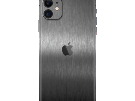 iPhone 11 BRUSHED TITANIUM Metallic Skin For Discount