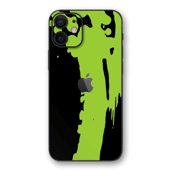 iPhone 12 MINI SIGNATURE Green Dripping Paint Skin For Sale