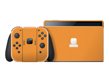 Nintendo Switch OLED LUXURIA Sunrise Orange Textured Skin Fashion