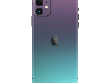 iPhone 11 CHAMELEON TURQUOISE LAVENDER Matt Metallic Skin Cheap