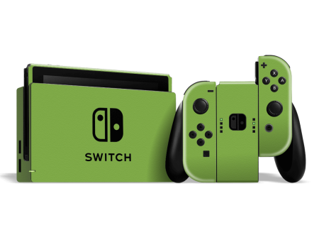 Nintendo SWITCH LUXURIA Lime Green Textured Skin For Discount