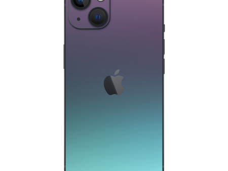 iPhone 14 CHAMELEON TURQUOISE LAVENDER Matt Metallic Skin For Discount