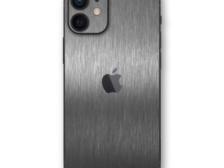 iPhone 12 MINI BRUSHED TITANIUM Metallic Skin Online Hot Sale