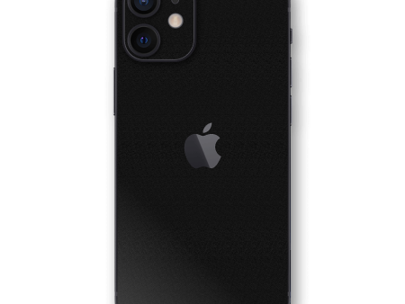 iPhone 12 MINI LUXURIA Raven Black Textured Skin Hot on Sale