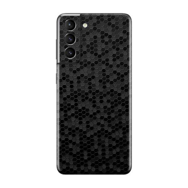 Samsung Galaxy S21+ PLUS LUXURIA BLACK HONEYCOMB 3D TEXTURED Skin For Discount