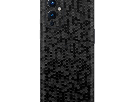 OnePlus 9 LUXURIA BLACK HONEYCOMB 3D TEXTURED Skin For Sale