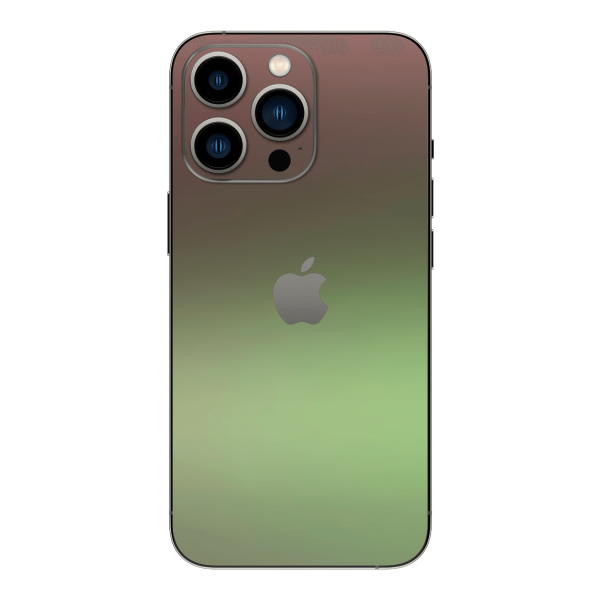 iPhone 14 PRO CHAMELEON AVOCADO Matt Metallic Skin Supply