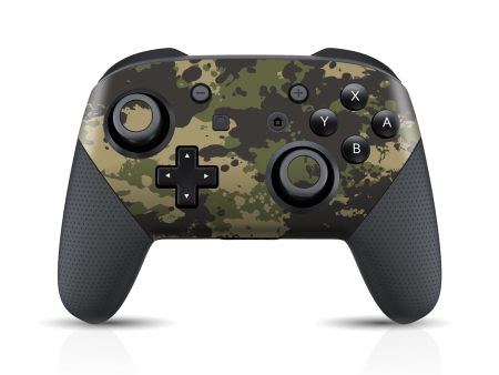 Nintendo Switch Pro CONTROLLER SIGNATURE Camouflage SPLATTER Skin Cheap